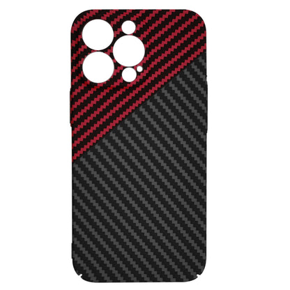 Case for Apple iPhone 13 Pro, Techsuit, Carbonite FiberShell, Black Red