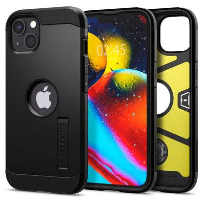Custodia per Apple iPhone 13, Spigen, Tough Armor, Nera ACS03539