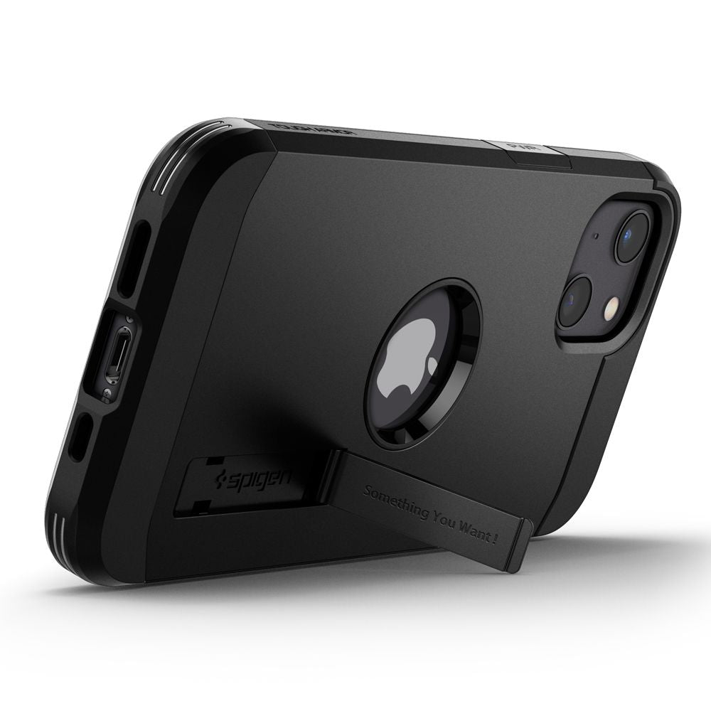Custodia per Apple iPhone 13, Spigen, Tough Armor, Nera ACS03539