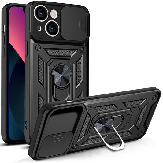Custodia per Apple iPhone 13, Techsuit, CamShield, Nera