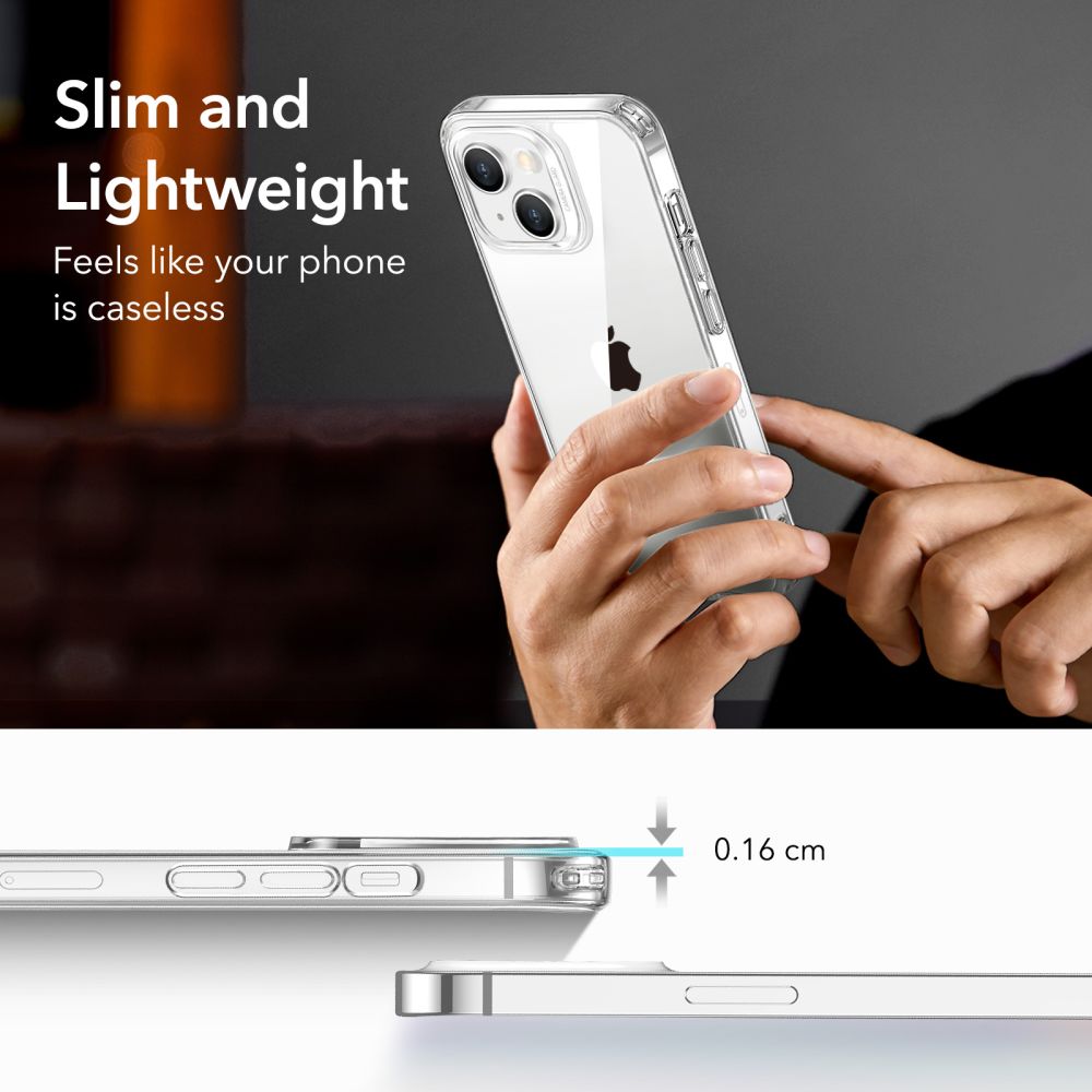 Étui pour Apple iPhone 14 / 13, ESR, Project Zero, Transparent