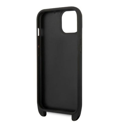 Étui pour Apple iPhone 14, Karl Lagerfeld, Monogram Ikonik Karl, Noir