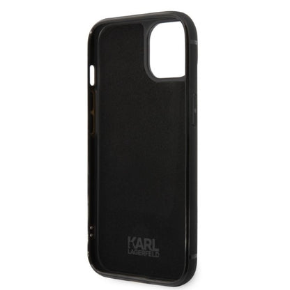 Étui pour Apple iPhone 14 Plus, Karl Lagerfeld, Cardslots Signature Logo, Noir