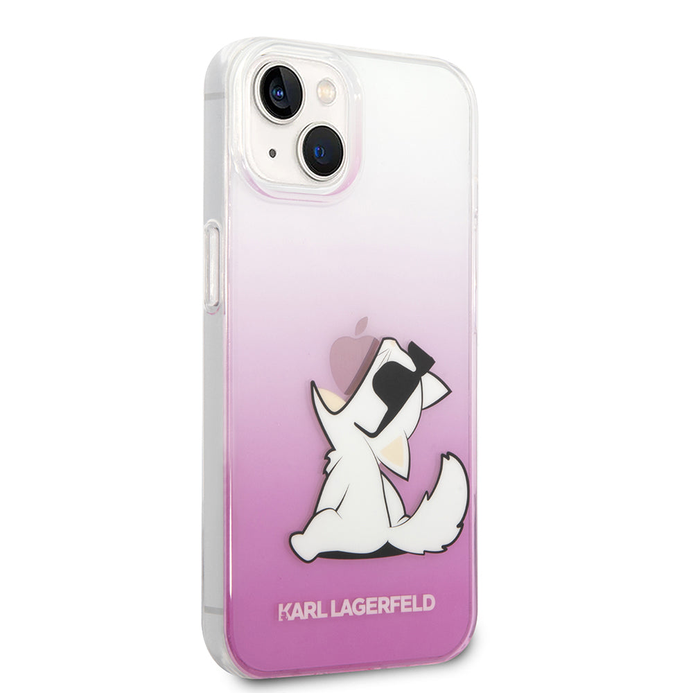 Custodia per Apple iPhone 14 Plus, Karl Lagerfeld, Choupette Fun, Rosa