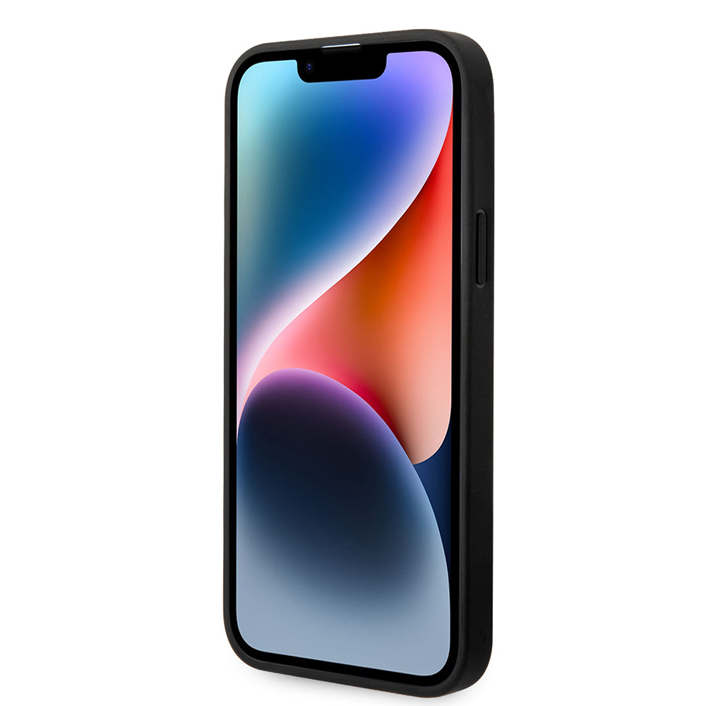 Custodia per Apple iPhone 14 Plus, Karl Lagerfeld, Monogram Stripe, Marrone