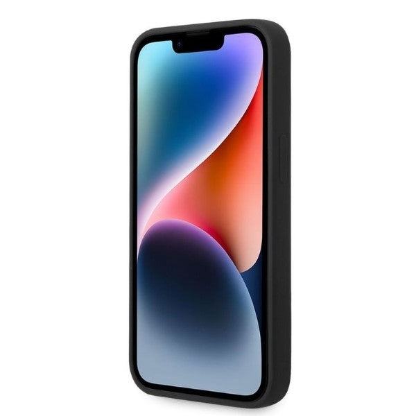 Custodia per Apple iPhone 14 Plus, Karl Lagerfeld, Silicone Choupette, Nera