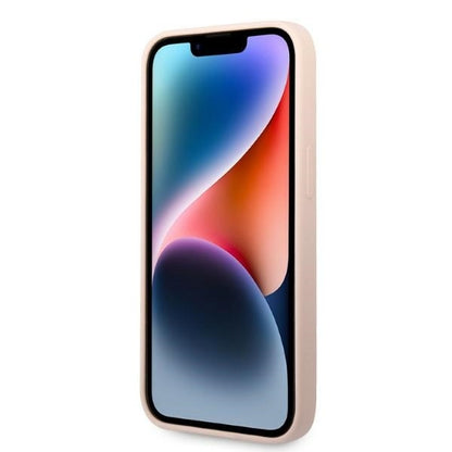 Custodia per Apple iPhone 14 Plus, Karl Lagerfeld, Silicone Ikonik Karl, Rosa