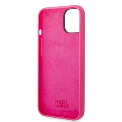 Custodia per Apple iPhone 14 Plus, Karl Lagerfeld, Silicone RSG, Rosa
