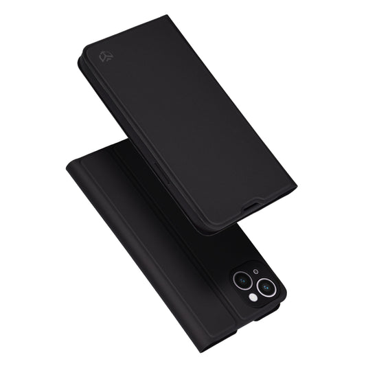 Hülle für Apple iPhone 14 Plus, Techsuit, Magskin Book, Schwarz