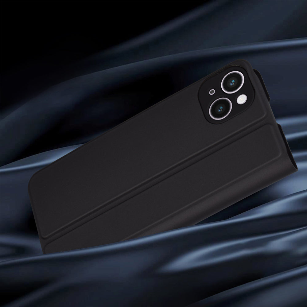 Coque pour Apple iPhone 14 Plus, Techsuit, Magskin Book, Noire