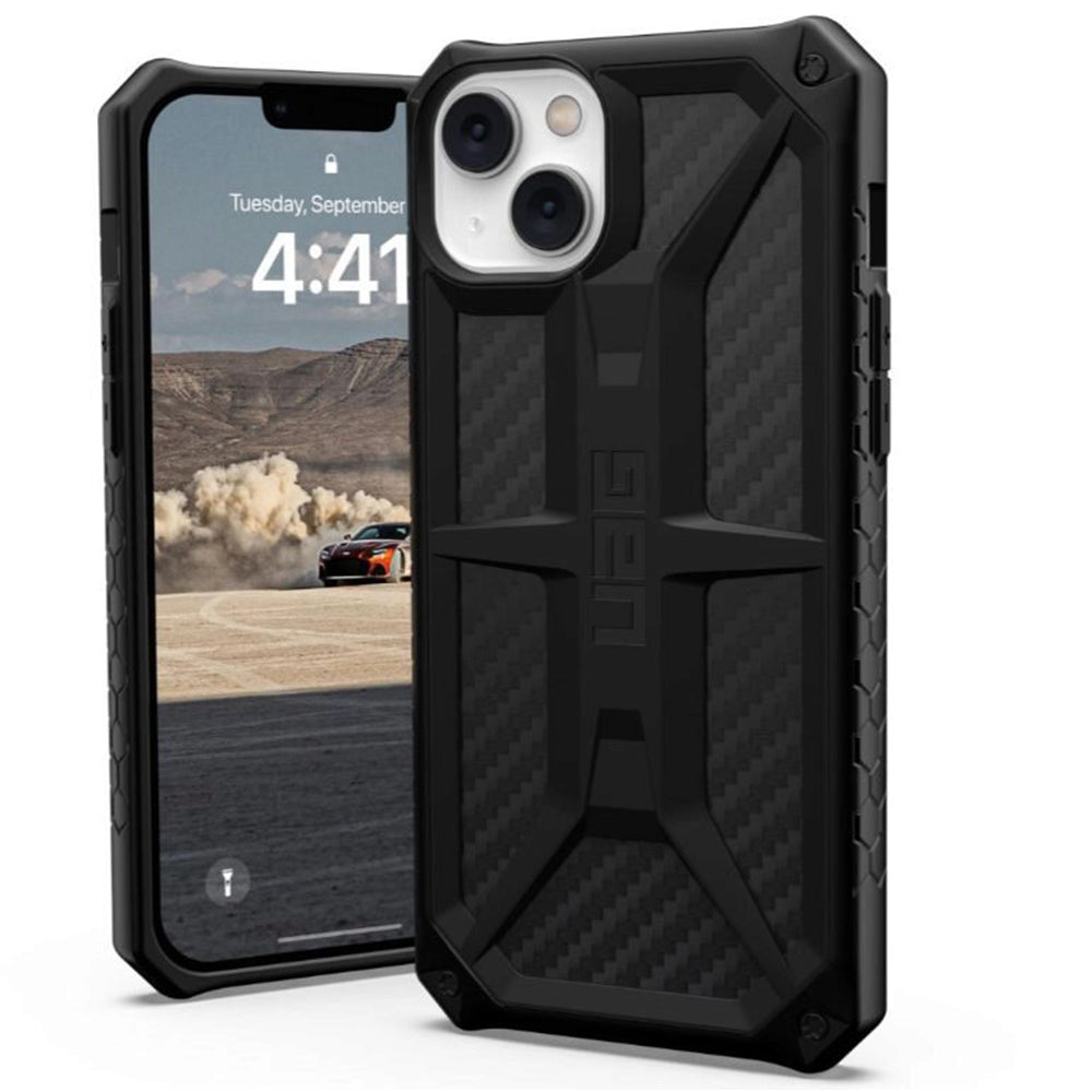Coque pour Apple iPhone 14 Plus, Urban Armor Gear, Monarch Carbon, Noire