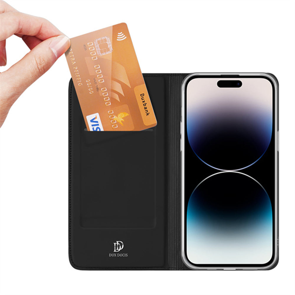 Custodia per Apple iPhone 14 Pro, DUX DUCIS, Skin Pro, Nera
