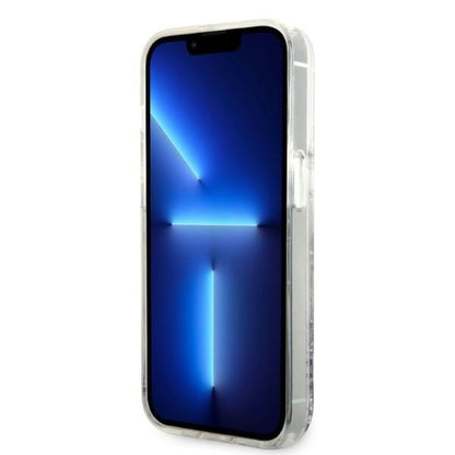 Étui pour Apple iPhone 14 Pro, Karl Lagerfeld, Glitter Choupette's Head, Argenté