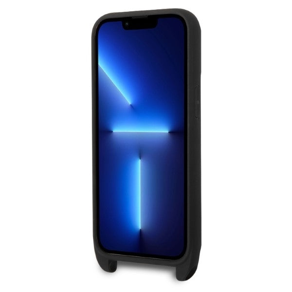 Étui pour Apple iPhone 14 Pro, Karl Lagerfeld, Monogram Ikonik Karl, Noir