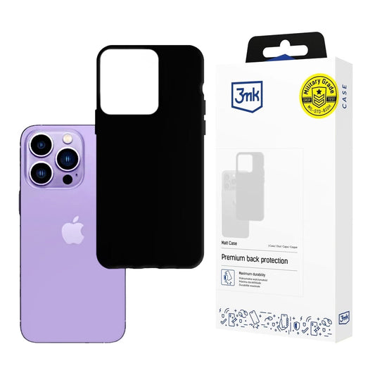 Custodia per Apple iPhone 14 Pro Max, 3MK, Nera Opaca