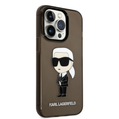 Hülle für Apple iPhone 14 Pro Max, Karl Lagerfeld, IML Ikonik NFT, Schwarz
