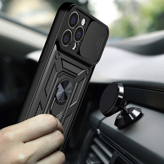Custodia per Apple iPhone 14 Pro Max, Techsuit, CamShield, Nera
