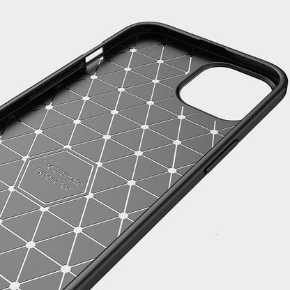 Custodia per Apple iPhone 14 Pro Max, Techsuit, Carbonio, Nera