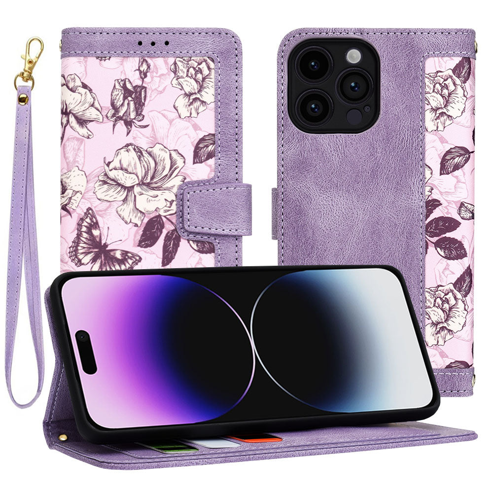 Coque pour Apple iPhone 14 Pro Max, Techsuit, FlipCraft, Violet
