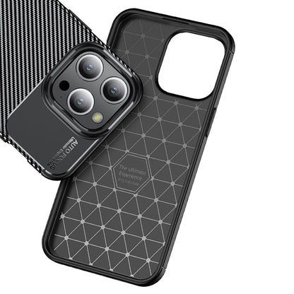 Custodia per Apple iPhone 14 Pro, Techsuit, CarbonFiber, Nera