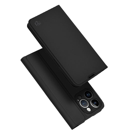 Coque pour Apple iPhone 14 Pro, Techsuit, Magskin Book, Noire