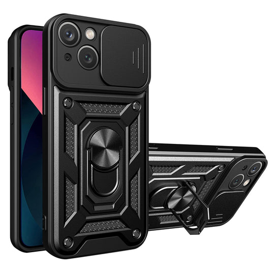 Coque pour Apple iPhone 14, Techsuit, CamShield, Noire