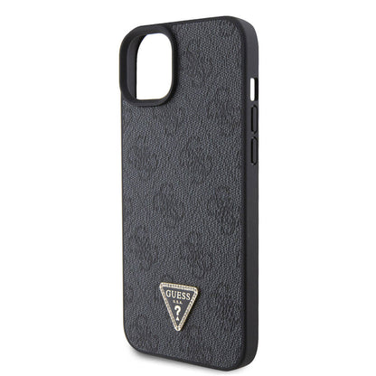 Étui pour Apple iPhone 15 / 14, Guess, Crossbody 4G Metal Logo, Noir