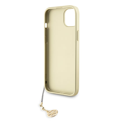 Custodia per Apple iPhone 15 Plus, Guess, 4G Charm, Grigio