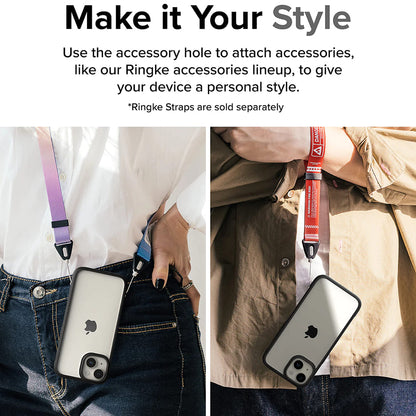 Custodia per Apple iPhone 15 Plus, Ringke, Fusion Bold, Nera