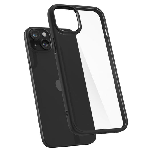 Hülle für Apple iPhone 15 Plus, Spigen, Ultra Hybrid, Mattschwarz