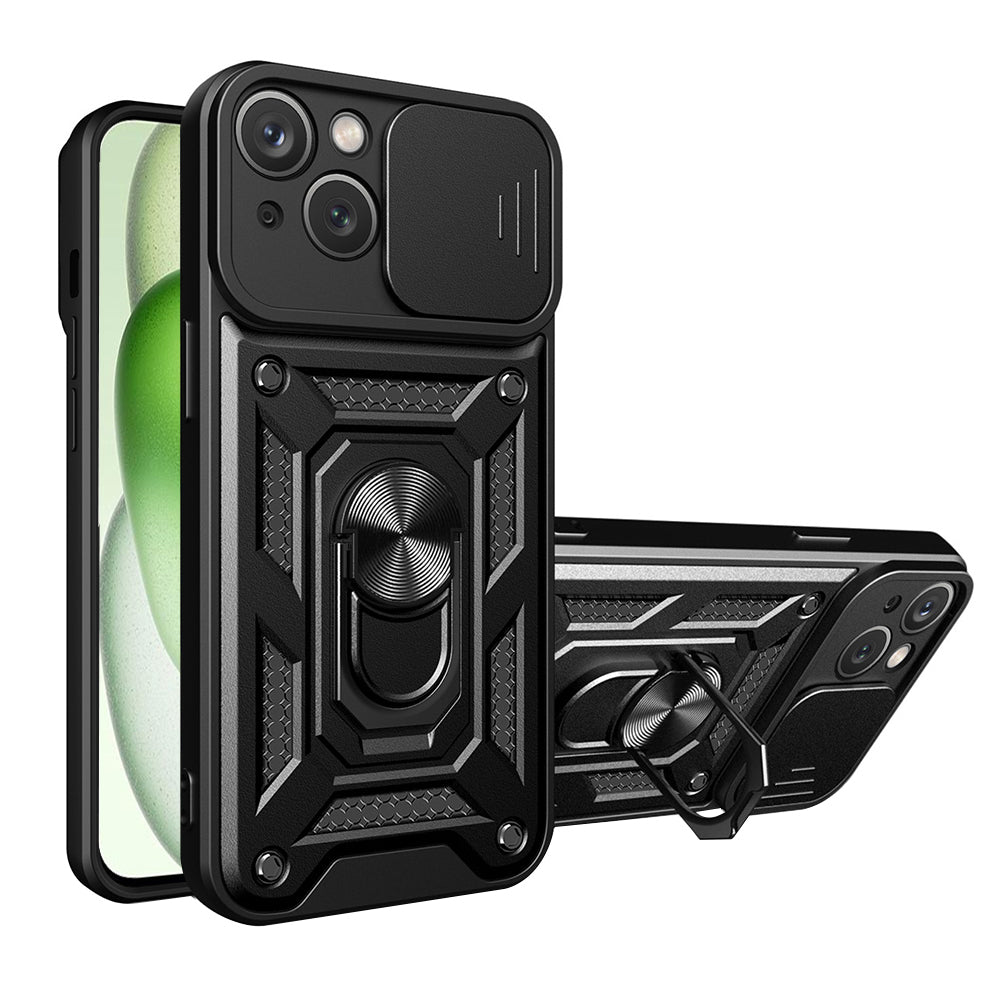 Custodia per Apple iPhone 15 Plus, Techsuit, CamShield, Nera
