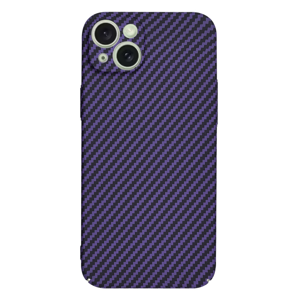 Custodia per Apple iPhone 15 Plus, Techsuit, Carbonite FiberShell, Viola