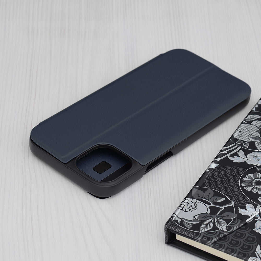 Hülle für Apple iPhone 15 Plus, Techsuit, eFold, Dunkelblau