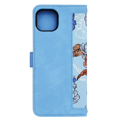 Hülle für Apple iPhone 15 Plus, Techsuit, FlipCraft, Blau