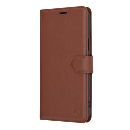 Custodia per Apple iPhone 15 Plus, Techsuit, Leather Folio, Marrone