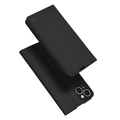 Coque pour Apple iPhone 15 Plus, Techsuit, Magskin Book, Noire