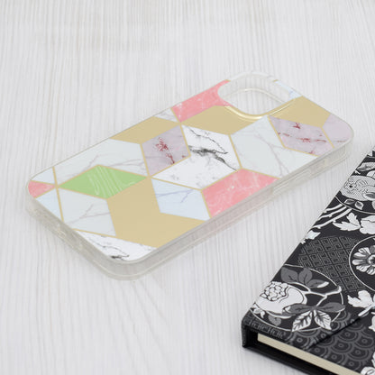 Custodia per Apple iPhone 15 Plus, Techsuit, Marble, Viola