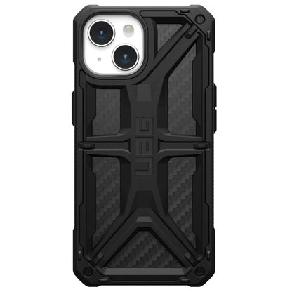 Custodia per Apple iPhone 15 Plus, Urban Armor Gear, Monarch Carbon, Nera