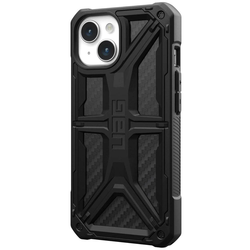 Custodia per Apple iPhone 15 Plus, Urban Armor Gear, Monarch Carbon, Nera
