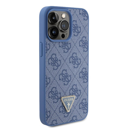 Étui pour Apple iPhone 15 Pro, Guess, Crossbody 4G Metal Logo, Bleu