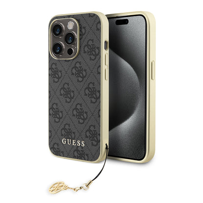 Custodia per Apple iPhone 15 Pro Max, Guess, 4G Charm, Grigio