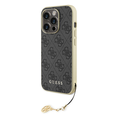 Custodia per Apple iPhone 15 Pro Max, Guess, 4G Charm, Grigio