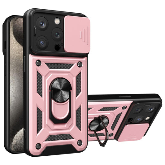 Hülle für Apple iPhone 15 Pro Max, Techsuit, CamShield, Rosa