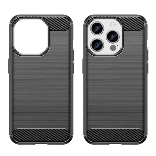 Hülle für Apple iPhone 15 Pro Max, Techsuit, Carbon, Schwarz
