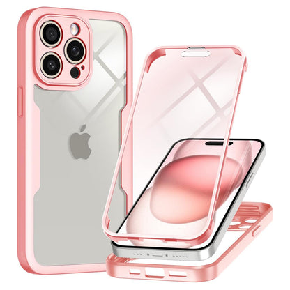 Custodia per Apple iPhone 15 Pro Max, Techsuit, ColorVerse 360, Rosa