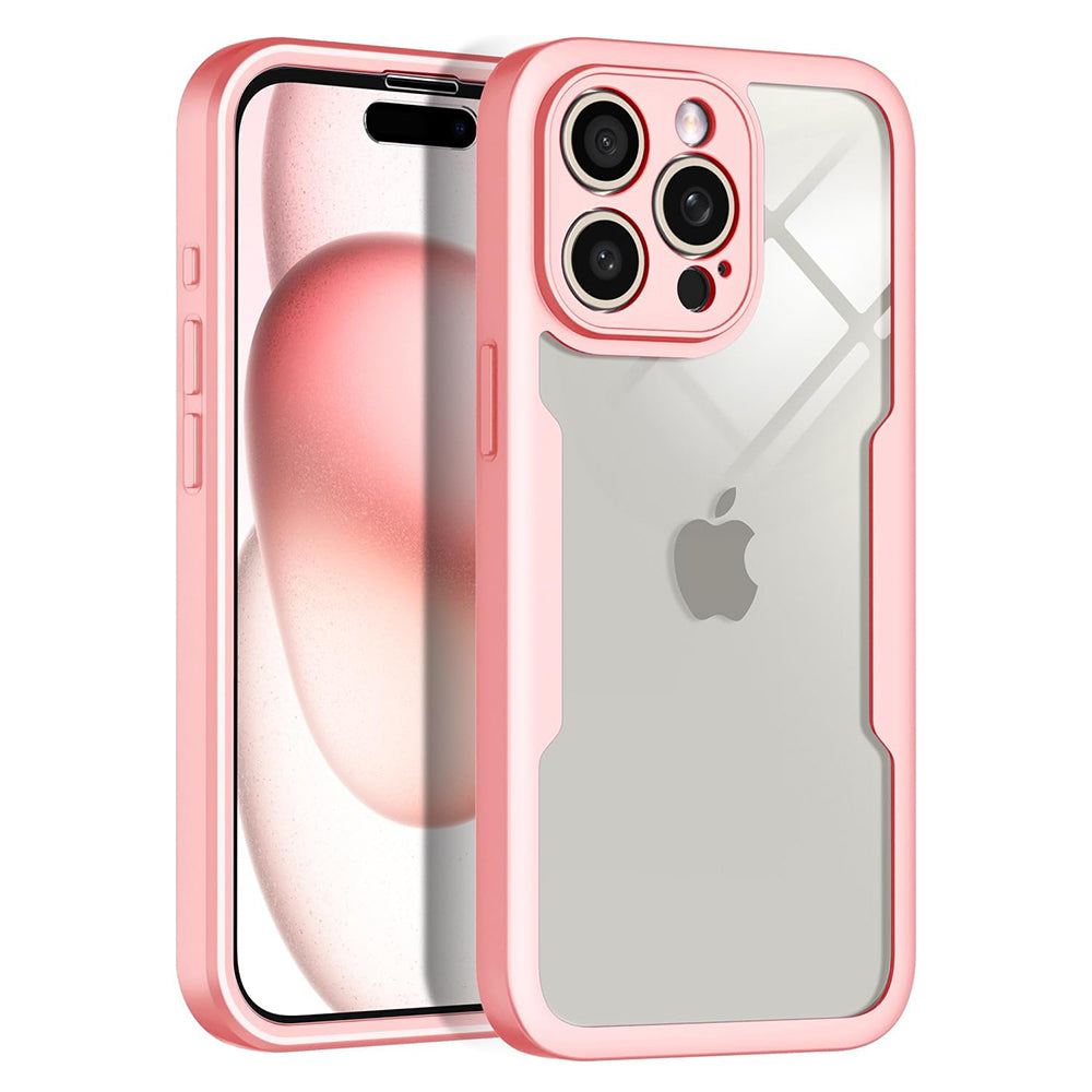 Custodia per Apple iPhone 15 Pro Max, Techsuit, ColorVerse 360, Rosa