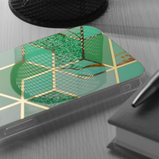 Hülle für Apple iPhone 15 Pro Max, Techsuit, Marble, Grün