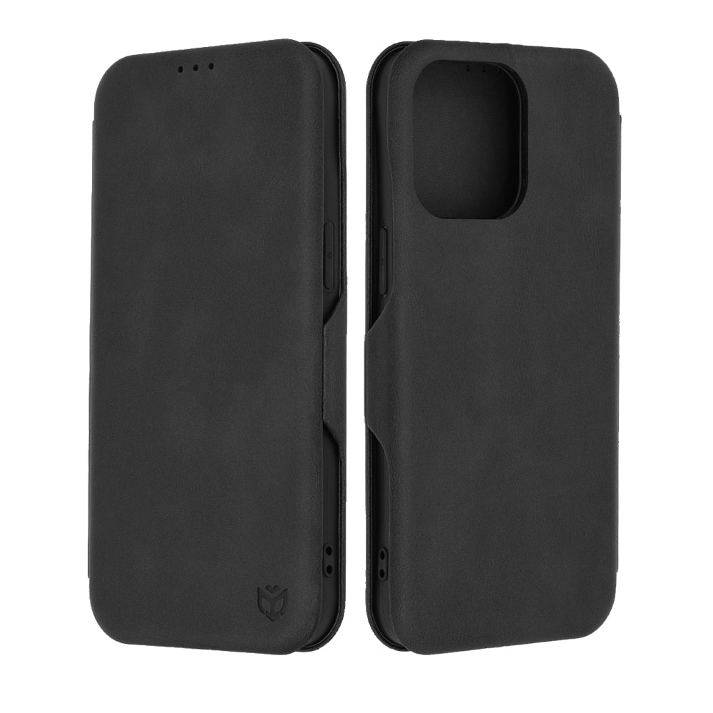 Custodia per Apple iPhone 15 Pro Max, Techsuit, Safe Wallet Plus, Nera