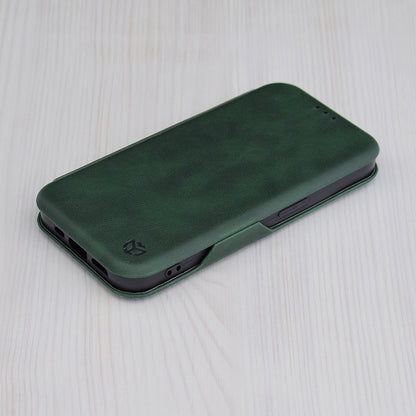 Coque pour Apple iPhone 15 Pro Max, Techsuit, Safe Wallet Plus, Vert