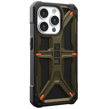 Custodia per Apple iPhone 15 Pro Max, Urban Armor Gear, Monarch Kevlar, Verde